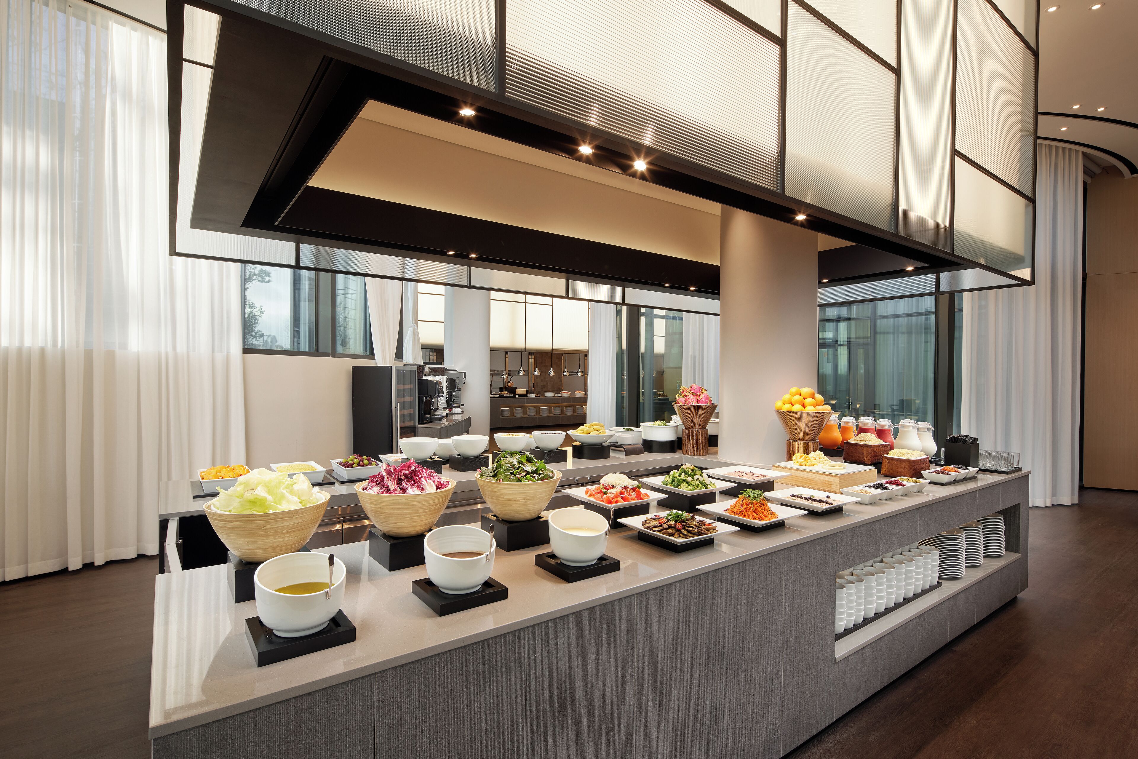 Daily buffet breakfast for a fee