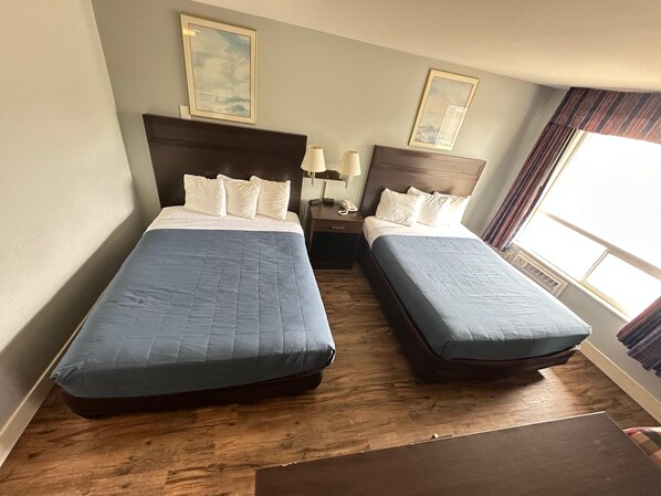 Room, 2 Queen Beds, Non Smoking | Blackout drapes, iron/ironing board, free WiFi, bed sheets