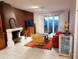 TV, books, music library