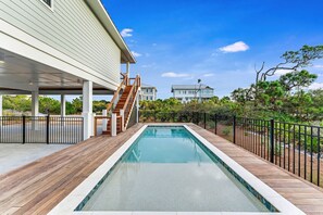 A heated pool