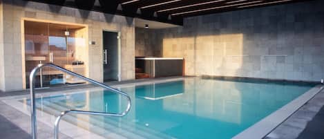 Indoor pool, seasonal outdoor pool