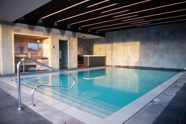 Indoor pool, seasonal outdoor pool