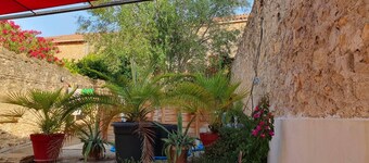 House with outdoor space. Small swimming pool and barbecue