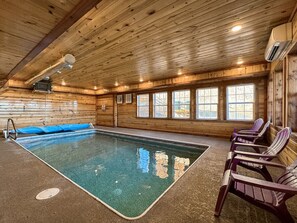 Indoor pool, a heated pool