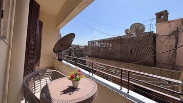 Vue depuis lâhĂ©bergement