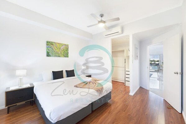 Apartment | 1 bedroom, desk - Zen Marina 1BR Bayview Private Balcony Modern (Larrakeyah)