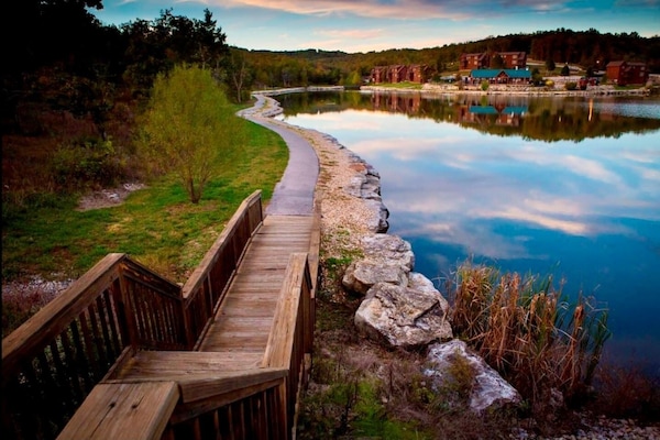 One of the walking trails near the cabin.