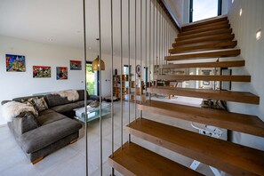 TV, foosball, stereo