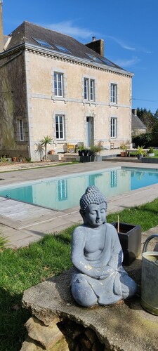 Maison de Campagne Avec Piscine à 15 Minutes des Plages !