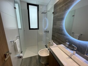 Hair dryer, towels