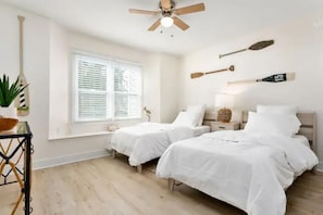 2 bedrooms, iron/ironing board, travel crib, free WiFi
