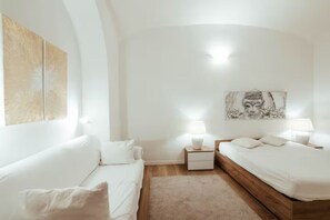 2 Schlafzimmer, hochwertige Bettwaren, Minibar, Bügeleisen/Bügelbrett