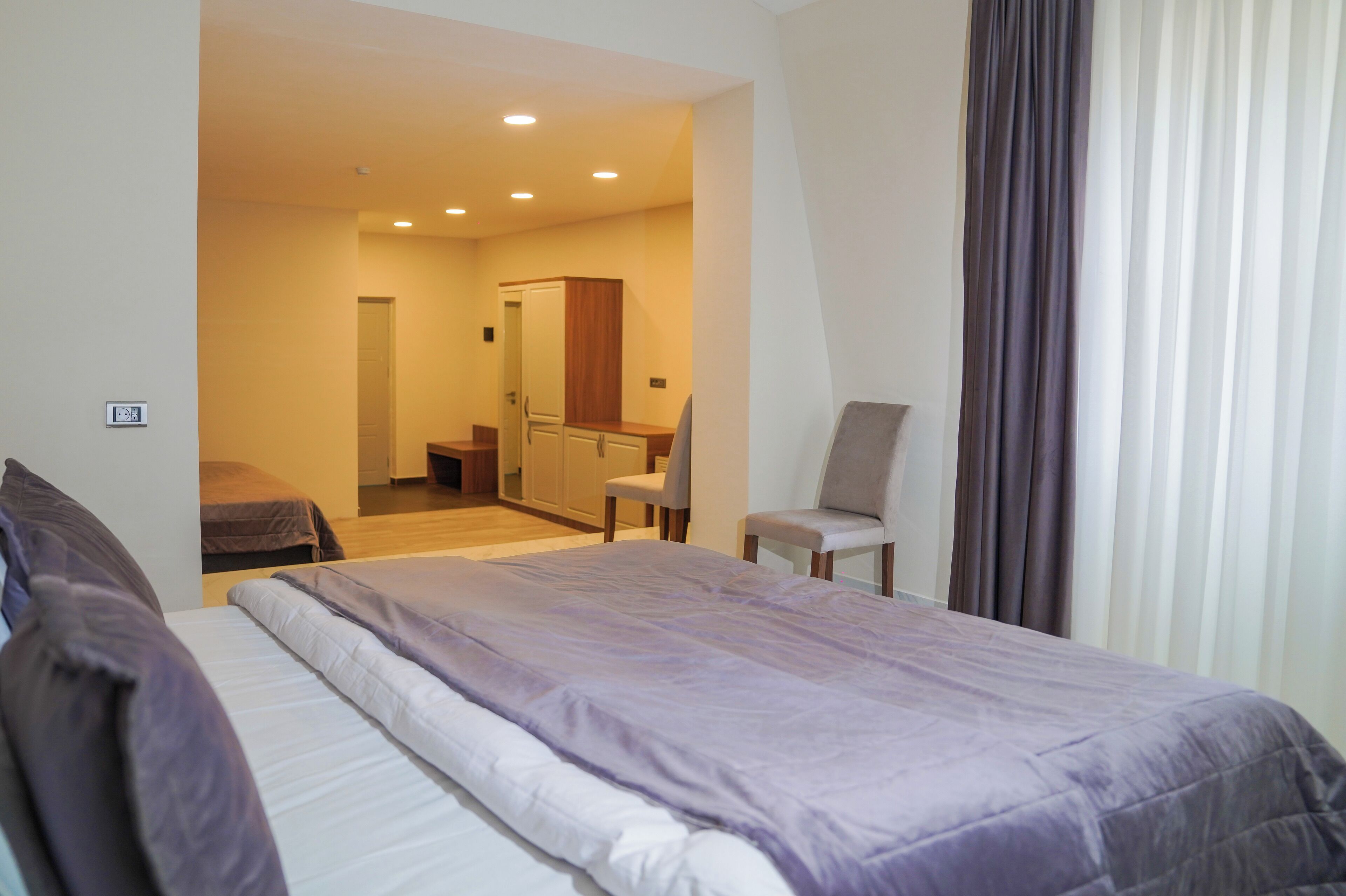 Family Quadruple Room | Premium bedding, Select Comfort beds, desk, laptop workspace