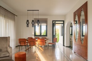 Dining - Kallistefanos Villa, a Nature Inspired Retreat
 (Adelianos Kampos)