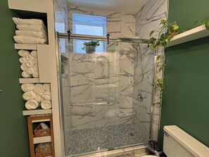 Shower, towels