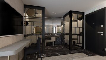 Maison Suite with Balcony and Hot tub | Μίνι μπαρ, χρηματοκιβώτιο στο δωμάτιο, γραφείο, δωρεάν Wi-Fi 