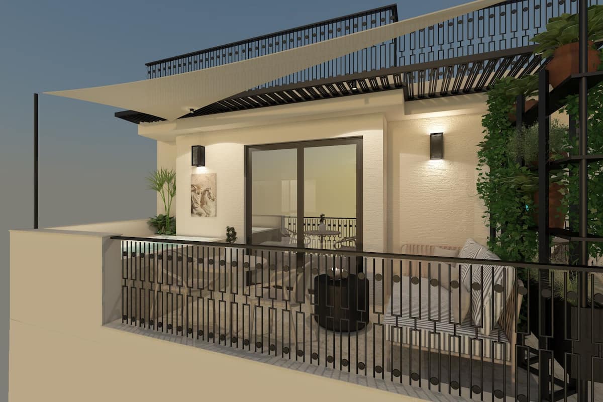 Esse Acropolis Suite with Balcony and Hot tub | Terrace/patio