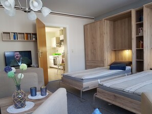 1 Schlafzimmer, Zimmersafe, Bügeleisen/Bügelbrett, Reisekinderbett
