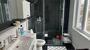 Towels, soap, toilet paper