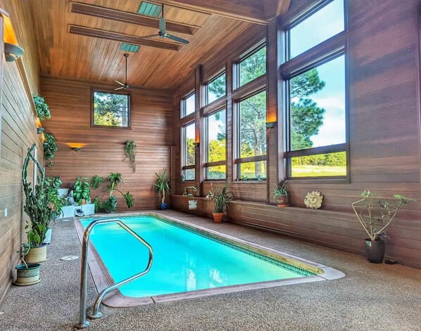 Indoor pool, a heated pool