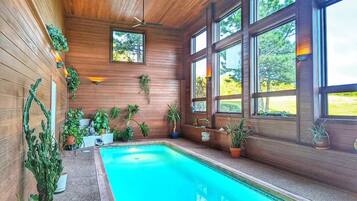 Indoor pool, a heated pool