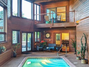 Indoor pool, a heated pool