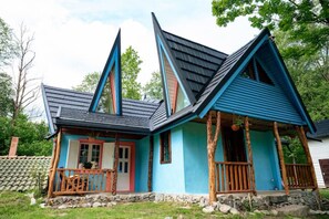 Exterior - The Blue Fairytale Cottage - Apuseni, Transylvania (Valea Drăganului)