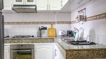 Oven, stovetop, dishwasher, espresso maker