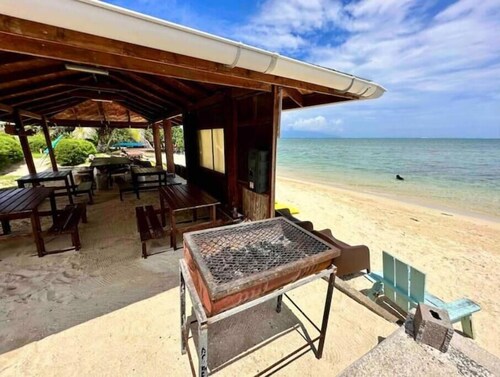 Maison TuiMatai, plage blanc privé vue sur Tahiti