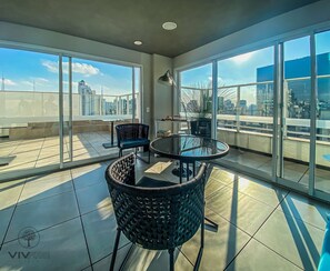 Blick von der Unterkunft