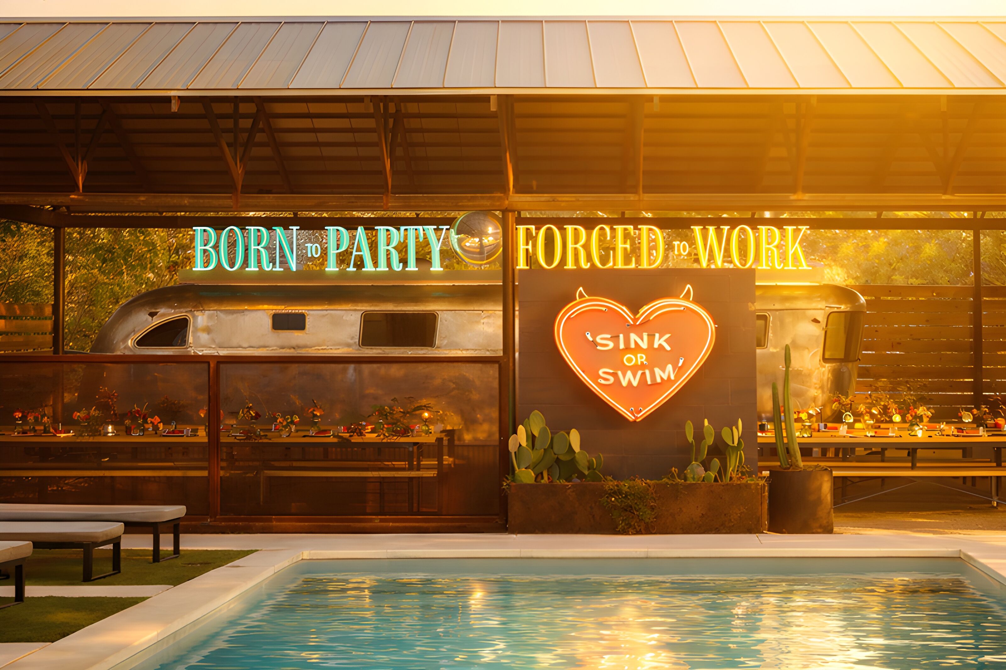 室外泳池；小屋 (收費)