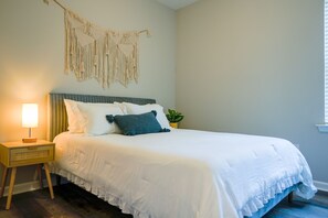 3 bedrooms, iron/ironing board, travel cot, WiFi