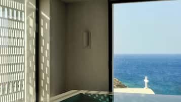 Indoor pool, seasonal outdoor pool, pool umbrellas, sun loungers