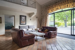 TV, fireplace, books - Mas D'andran (Roynac)