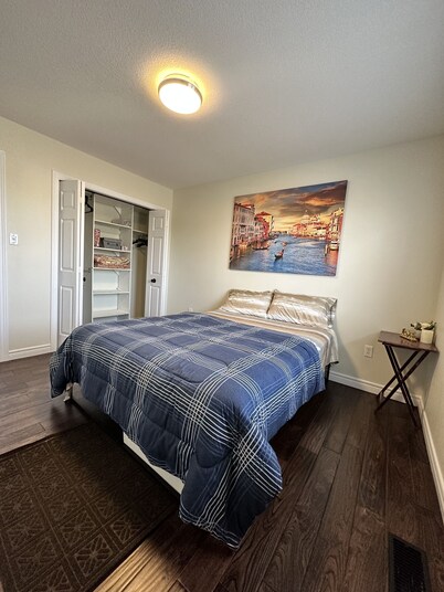 Nice home with cozy living room, large backyard, bedroom and bathroom. 