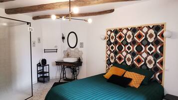 1 makuuhuone, vauvan matkasänky, ilmainen Wi-Fi, vuodevaatteet