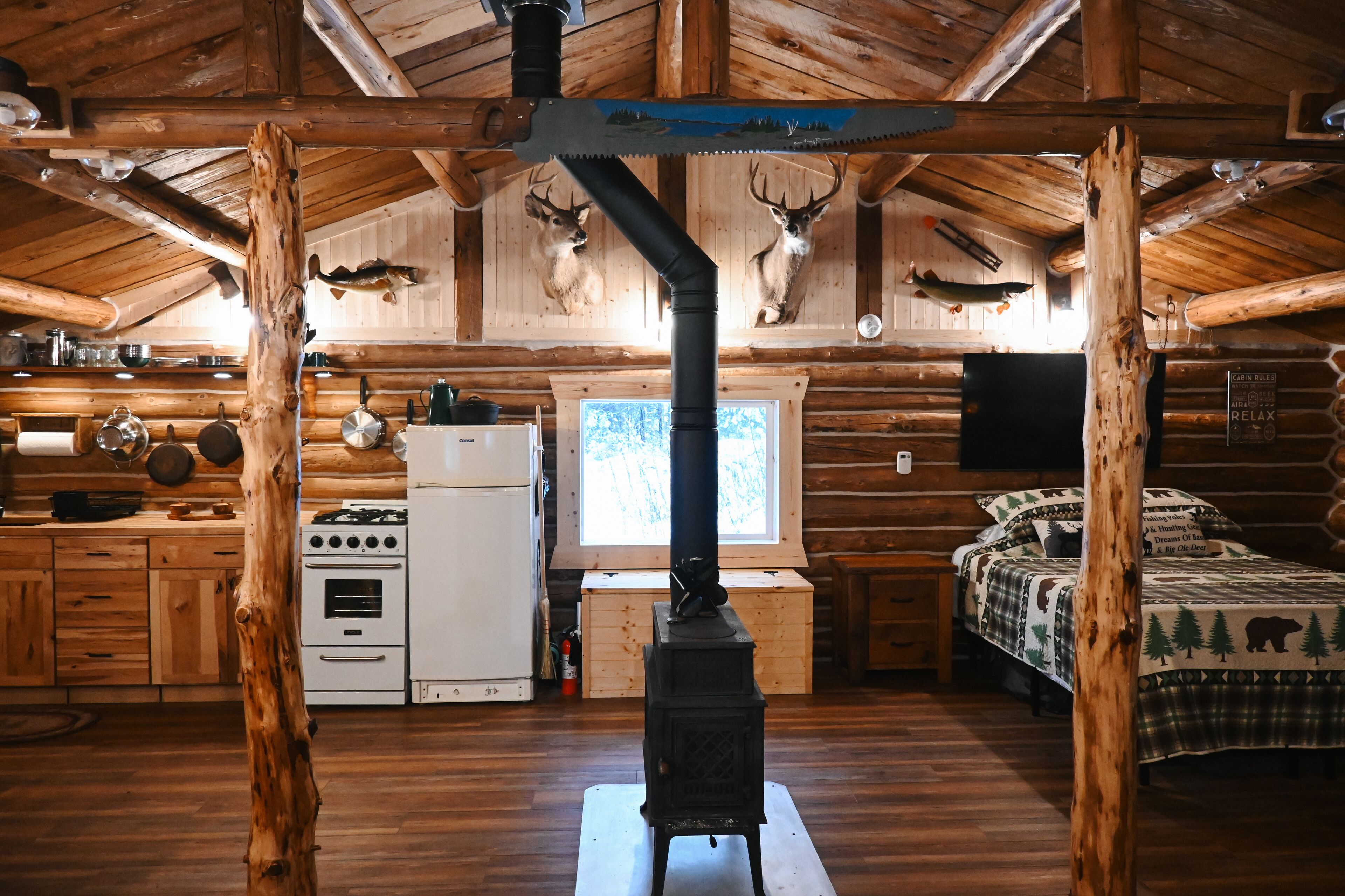 Elmwood Outpost is an off-grid cabin experience.