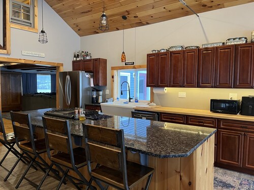 Spacious farmhouse on 3+ acres.  Pet and family friendly!