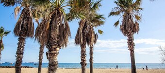 Entire condo, calm area, parking, 2 min walk to beach/base nature, 1 min to port