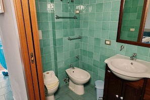 Dusche, Haartrockner, Bidet