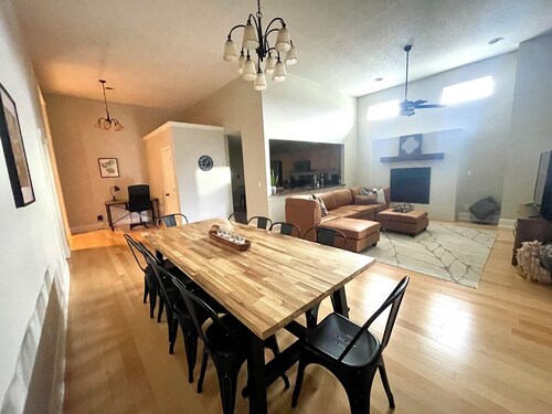 Downtown loft apartment with rooftop balcony