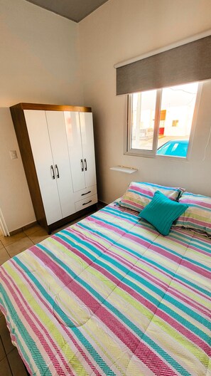 2 bedrooms, iron/ironing board, travel crib, free WiFi