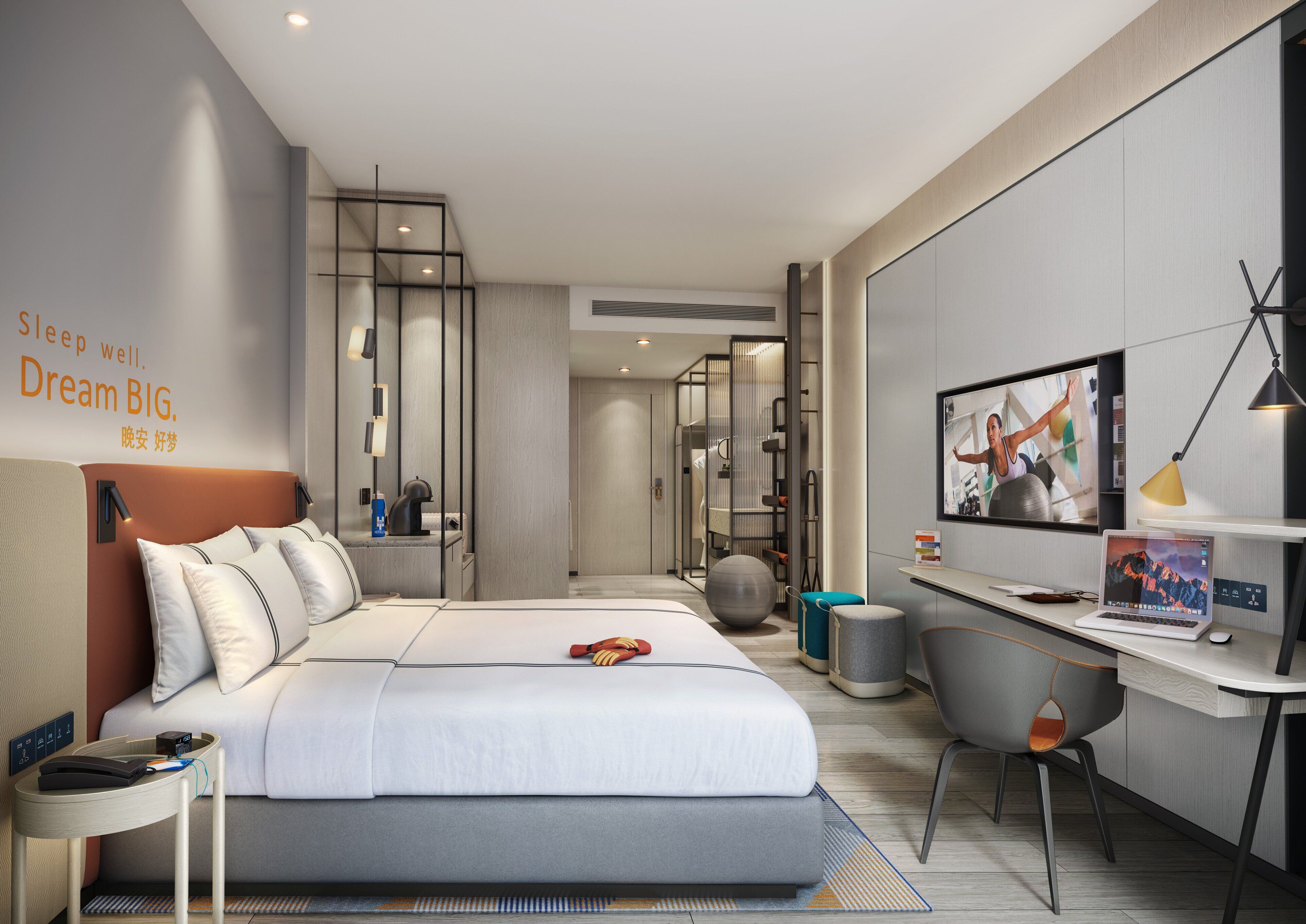 무료 WiFi, 침대 시트