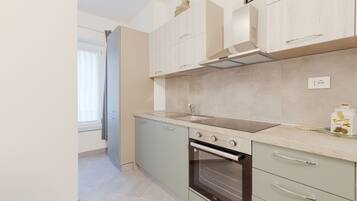 Kühlschrank, Ofen, Herdplatte, Geschirrspüler