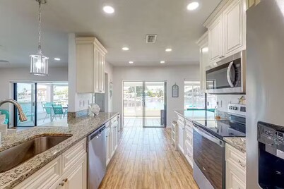 Waterfront home with direct gulf access  