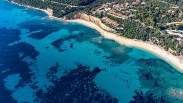 Una spiaggia nelle vicinanze, teli da spiaggia