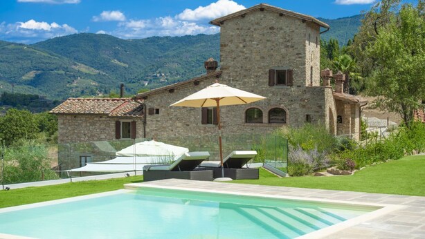 Pool - MyExclusiveItaly - Villa Chianti with panoramic pool on the vineyard (Greve in Chianti)
