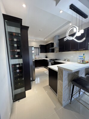 Private kitchen - Luxury 3 bedroom villa with private pool and community pool with other amenities (Ocho Rios)