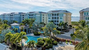 Outdoor pool, a heated pool - New Listing - Exquisite getaway in Harbour Isle Margaritaville. Pet friendly. (Bradenton)
