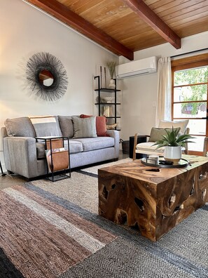 TV, fireplace - Birch Bayside Retreat - AC, Pet Friendly & Close to the Beach! Luxury 2 Bedroom (Blaine)